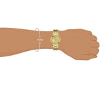 Guess Cubed Analog Gold Dial Gold Steel Strap Watch For Women - GW0606L2 Authentic Buy Shop Now