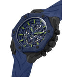 Guess Formula Multifunction Blue Dial Blue Silicone Strap Watch For Men - GW0579G3 Authentic Buy Shop Now