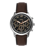 Fossil Neutra Chronograph Black Dial Brown Leather Strap Watch for Men - FS6024 Authentic Buy Shop Now