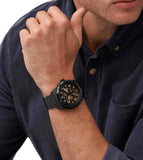 Fossil Bronson Automatic Skeleton Black Dial Black Steel Strap Watch for Men - ME3256 Authentic Buy Shop Now