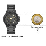 Guess Track Black Dial Black Steel Strap Watch for Men - GW0426G3 Authentic Buy Shop Now