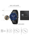 Maserati Competizione Chronograph Blue Dial Black Steel Strap Watch For Men - R8873600005 Authentic Buy Shop Now