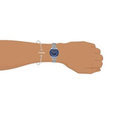 Fossil Sport Tourer Chronograph Blue Dial Silver Steel Strap Watch for Men - FS6047 Authentic Buy Shop Now