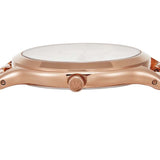 Michael Kors Runway Three-Hand Silver Dial Rose Gold Steel Strap Watch for Women - MK7473 Authentic Buy Shop Now