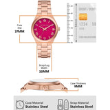 Michael Kors Lennox Analog Pink Dial Rose Gold Steel Strap Watch for Women - MK7462 Authentic Buy Shop Now