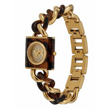 Michael Kors Chain Lock Analog Silver Dial Two Tone Steel Strap Watch for Women - MK4808 Authentic Buy Shop Now