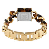 Michael Kors Chain Lock Analog Silver Dial Two Tone Steel Strap Watch for Women - MK4808 Authentic Buy Shop Now