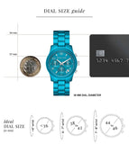 Michael Kors Runway Limited Edition Blue Dial Blue Steel Strap Watch for Women - MK7479LE Authentic Buy Shop Now