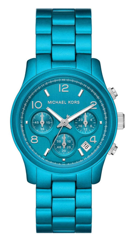 Michael Kors Runway Limited Edition Blue Dial Blue Steel Strap Watch for Women - MK7479LE Authentic Buy Shop Now