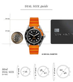 Michael Kors Maritime Three-Hand Analog Black Dial Orange Silicone Strap Watch for Men - MK9157 Authentic Buy Shop Now