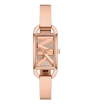 Michael Kors Empire Pavé Analog Rose Gold Dial Rose Gold Steel Strap Watch for Women - MK4858 Authentic Buy Shop Now