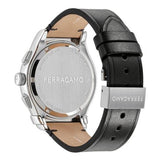 Salvatore Ferragamo 1927 Chrono Analog Black Dial Black Leather Strap Watch for Men - SFKZ00123 Authentic Buy Shop Now