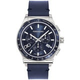 Salvatore Ferragamo 1927 Chrono Analog Blue Dial Blue Leather Strap Watch for Men - SFKZ00223 Authentic Buy Shop Now