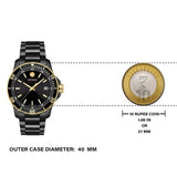 Movado Series 800 Black Dial Black Steel Strap Watch For Men - 2600161 Authentic Buy Shop Now