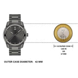 Movado Bold Verso Grey Dial Grey Steel Strap Watch for Men - 3600860 Authentic Buy Shop Now