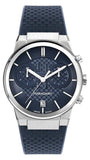 Salvatore Ferragamo Sapphire Chrono Blue Dial Blue Rubber Strap Watch for Men - SFME00923 Authentic Buy Shop Now