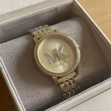 Michael Kors Melissa Pave Gold Dial Gold Steel Strap Watch for Women - MK4371 Authentic Buy Shop Now