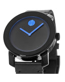 Movado Bold TR90 Black Dial Black Leather Strap Watch For Men - 3600307 Authentic Buy Shop Now