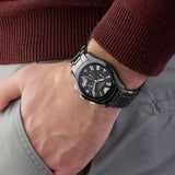 Emporio Armani Valente Chronograph Black Dial Black Ceramic Strap Watch For Men - AR1400 Authentic Buy Shop Now