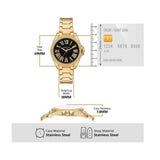 Michael Kors Kacie Analogue Black Dial Gold Steel Strap Watch for Women - MK4852 Authentic Buy Shop Now