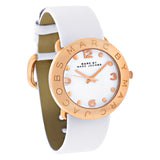 Marc Jacobs Amy White Dial White Leather Strap Watch for Women - MBM1180 Authentic Buy Shop Now