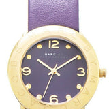 Marc Jacobs Amy Purple Dial Purple Leather Strap Watch for Women - MBM1151 Authentic Buy Shop Now