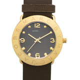 Marc Jacobs Amy Grey Dial Grey Leather Strap Watch for Women - MBM1153 Authentic Buy Shop Now
