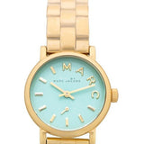 Marc Jacobs Baker Mint Green Dial Gold Steel Strap Watch for Women - MBM3284 Authentic Buy Shop Now