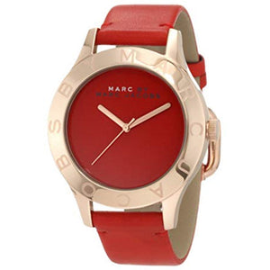 Marc Jacobs Blade Red Dial Red Leather Strap Watch for Women - MBM1210 Authentic Buy Shop Now