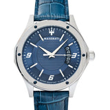 Maserati Circuito Blue Dial Blue Leather Strap Watch For Men - R8851127003 Authentic Buy Shop Now