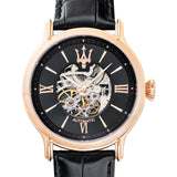 Maserati Epoca Automatic Skeleton Mechanical Black Watch For Men - R8821118001 Authentic Buy Shop Now