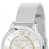 Maserati Epoca Mother of Pearl Dial Silver Mesh Strap Watch For Women - R8853118504 Authentic Buy Shop Now