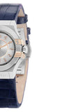 Maserati Potenza Diamonds Silver Dial Blue Leather Strap Watch For Women - R8851108502 Authentic Buy Shop Now