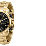 Maserati Successo Black Dial Gold Stainless Steel Watch For Men - R8873645002 Authentic Buy Shop Now