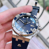 Maurice Lacroix Aikon Venturer Blue Dial Blue Rubber Strap Watch for Men - AI6058-SS001-430-1 Authentic Buy Shop Now