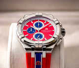 Maurice Lacroix Aikon Beach Volley Vikings Limited Edition Red Dial Red Rubber Strap Watch for Men - AI1018-SS001-530-6 Authentic Buy Shop Now