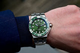 Maurice Lacroix Aikon Venturer Green Dial Silver Steel Strap Watch for Men - AI6057-SSL52-630-1 Authentic Buy Shop Now