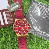 Maurice Lacroix Aikon Venturer Asia Special Edition Red Dial Red Rubber Strap Watch For Men - AI6058-BRZ6B-530-6 Authentic Buy Shop Now