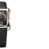 Maurice Lacroix Fiaba Black Dial with Diamonds Black Leather Strap Watch for Women - DV5012-SD531-350 Authentic Buy Shop Now