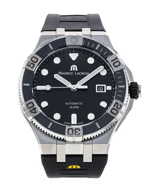 Maurice Lacroix Aikon Venturer Black Dial Black Rubber Strap Watch for Men - AI6058-SS001-330-1 Authentic Buy Shop Now