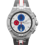 Maurice Lacroix Aikon Chronograph Special Edition Mahindra Racing Silver Dial Grey Rubber Strap Watch for Men - AI1018-TT031-130-2 Authentic Buy Shop Now