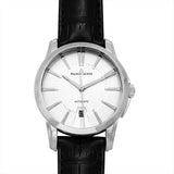 Maurice Lacroix Pontos Silver Dial Black Leather Strap Watch For Men - PT6148-SS001-131 Authentic Buy Shop Now