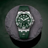 Maurice Lacroix Aikon Venturer Green Dial Green Rubber Strap Watch for Men - AI6057-SSL50-630-5 Authentic Buy Shop Now
