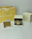 Michael Kors Mini Slim Runway Chronograph Quartz Rose Gold Dial Rose Gold Steel Strap Watch For Women - MK3205 Authentic Buy Shop Now