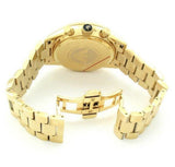 Emporio Armani Chronograph Black Dial Gold Steel Strap Watch For Men - AR5857 Authentic Buy Shop Now