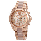 Michael Kors Whitney Chronograph Rose Gold Dial Rose Gold Steel Strap Watch For Women - MK6730 Authentic Buy Shop Now