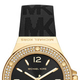 Michael Kors Mini Lennox Quartz Black Dial Black Silicone Strap Watch For Women - MK7281 Authentic Buy Shop Now