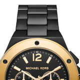Michael Kors Lennox Chronograph Black Dial Black Steel Strap Watch For Men - MK8941 Authentic Buy Shop Now