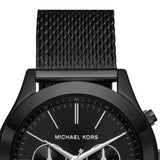 Michael Kors Slim Runway Chronograph Black Dial Black Mesh Bracelet Watch For Men - MK9060 Authentic Buy Shop Now