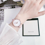 Michael Kors Pyper Analog White Dial Pink Leather Strap Watch For Women - MK2803 Authentic Buy Shop Now